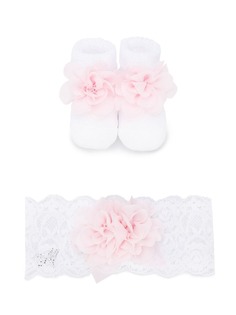 Monnalisa комплект из слиперов и повязки на голову