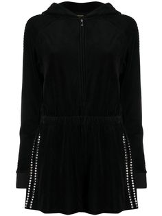 Juicy Couture декорированный ромпер с капюшоном
