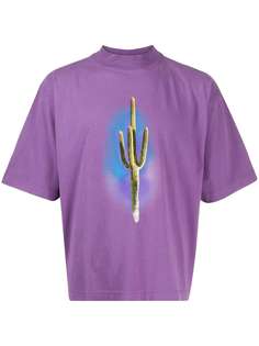 Palm Angels укороченная футболка с принтом