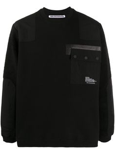 White Mountaineering толстовка с нашивками