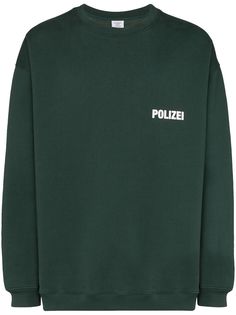 Vetements Polizei cotton blend sweatshirt