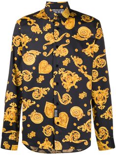 Versace Jeans Couture рубашка с длинными рукавами и принтом Baroque