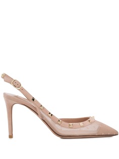 Valentino туфли Rockstud с ремешком на пятке