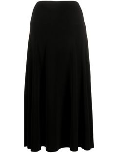 Norma Kamali high-waisted midi skirt