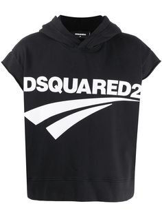 Dsquared2 толстовка с капюшоном и короткими рукавами