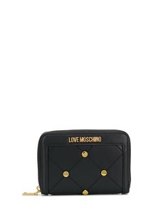Love Moschino стеганый кошелек с заклепками