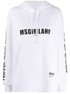 MSGM худи с логотипом и кулиской