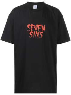 Vetements футболка оверсайз Seven Sins