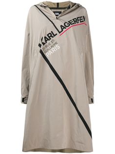 Karl Lagerfeld плащ с логотипом