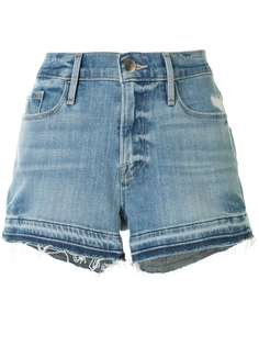 FRAME джинсовые шорты с необработанными краями