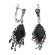 МАРКАЗИТ Серьги с марказитами и