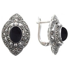 МАРКАЗИТ Серьги с марказитами и