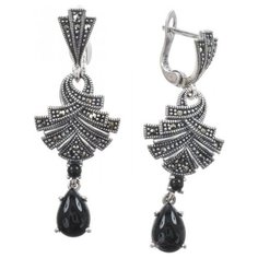 МАРКАЗИТ Серьги с марказитами и