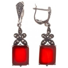 МАРКАЗИТ Серьги с сердоликами и