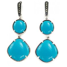 МАРКАЗИТ Серьги с марказитами и