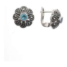 МАРКАЗИТ Серьги с марказитами и