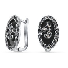 Silver WINGS Серьги с ониксами