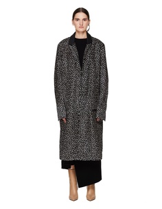 Коричневое пальто из меха пони Haider Ackermann