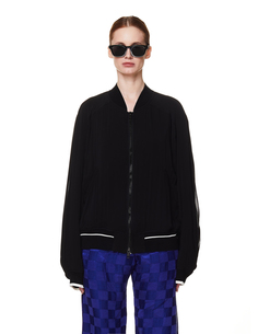 Черный шелковый бомбер Haider Ackermann