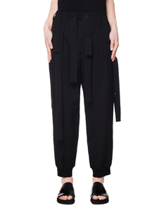 Черные шерстяные брюки Yohji Yamamoto
