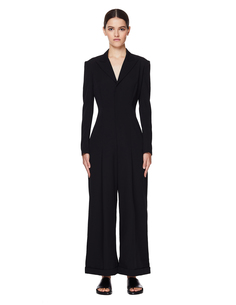 Черный комбинезон из шерсти Yohji Yamamoto