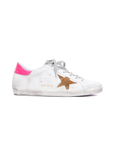 Белые замшевые кеды Superstar Golden Goose