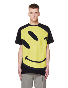 Черная футболка с принтом RAF Simons