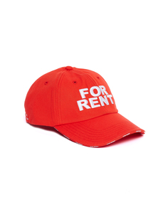Красная кепка For Rent Vetements