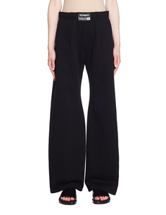 Черные хлопковые брюки Vetements
