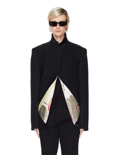 Черный шелковый жакет Haider Ackermann