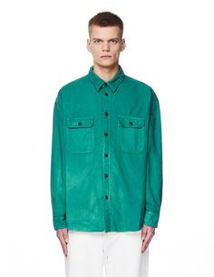 Зеленая рубашка-карго из хлопка Visvim