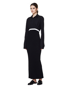 Черное платье из хлопка Haider Ackermann