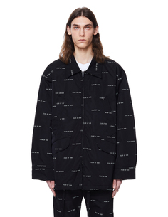 Черная утепленная куртка с логотипами Fear Of God