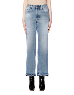 Голубые хлопковые джинсы Golden Goose