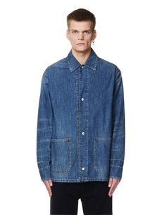 Голубая джинсовая куртка Golden Goose