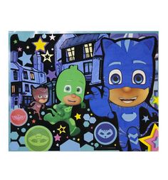 Набор аппликация и раскраска PJ Masks Отважные герои