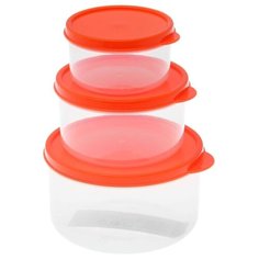 Доляна Набор контейнеров 1333868/1333869/1333870 оранжевый