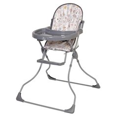 Стульчик для кормления Polini 152 единорог hello baby серый