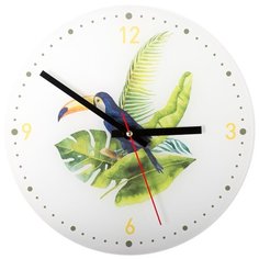 Часы настенные кварцевые Дубравия Тукан белый