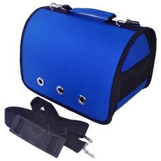 Сумка-переноска для кошек и собак LOORI Z8586 49х30х35 см синий