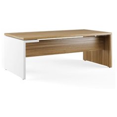 Письменный стол Pointex Zion, 180х100 см, угол: справа, цвет: орех