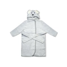 Халат LEO размер 104-110, серый Лео