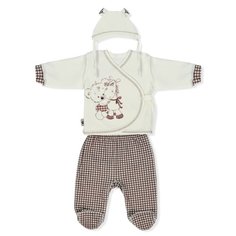 Комплект одежды LEO размер 62, молочный Лео