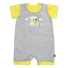 Песочник LEO размер 62, серый/белый/желтый Лео