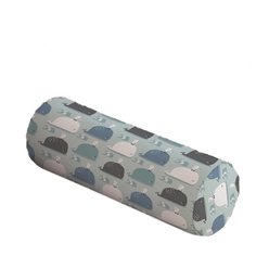Подушка декоративная JoyArty Друзья чайка да кит, 45 х 16 см (pcu_164366) синий/серый/белый