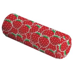 Подушка декоративная JoyArty Клубничный рай, 45 х 16 см (pcu-47771) красный/зеленый