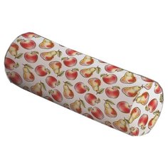 Подушка декоративная JoyArty Бабушкины фрукты, 45 х 16 см (pcu_50769) белый/красный