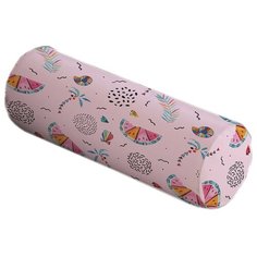 Подушка декоративная JoyArty Пляжный отдых, 45 х 16 см (pcu-164380) розовый