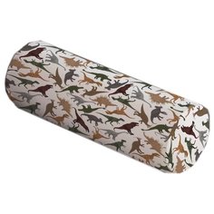 Подушка декоративная JoyArty Отряд динозавров, 45 х 16 см (pcu-12659) белый/коричневый