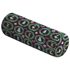 Подушка декоративная JoyArty Новогодние гости, 45 х 16 см (pcu_185495V1) коричневый/белый/зеленый